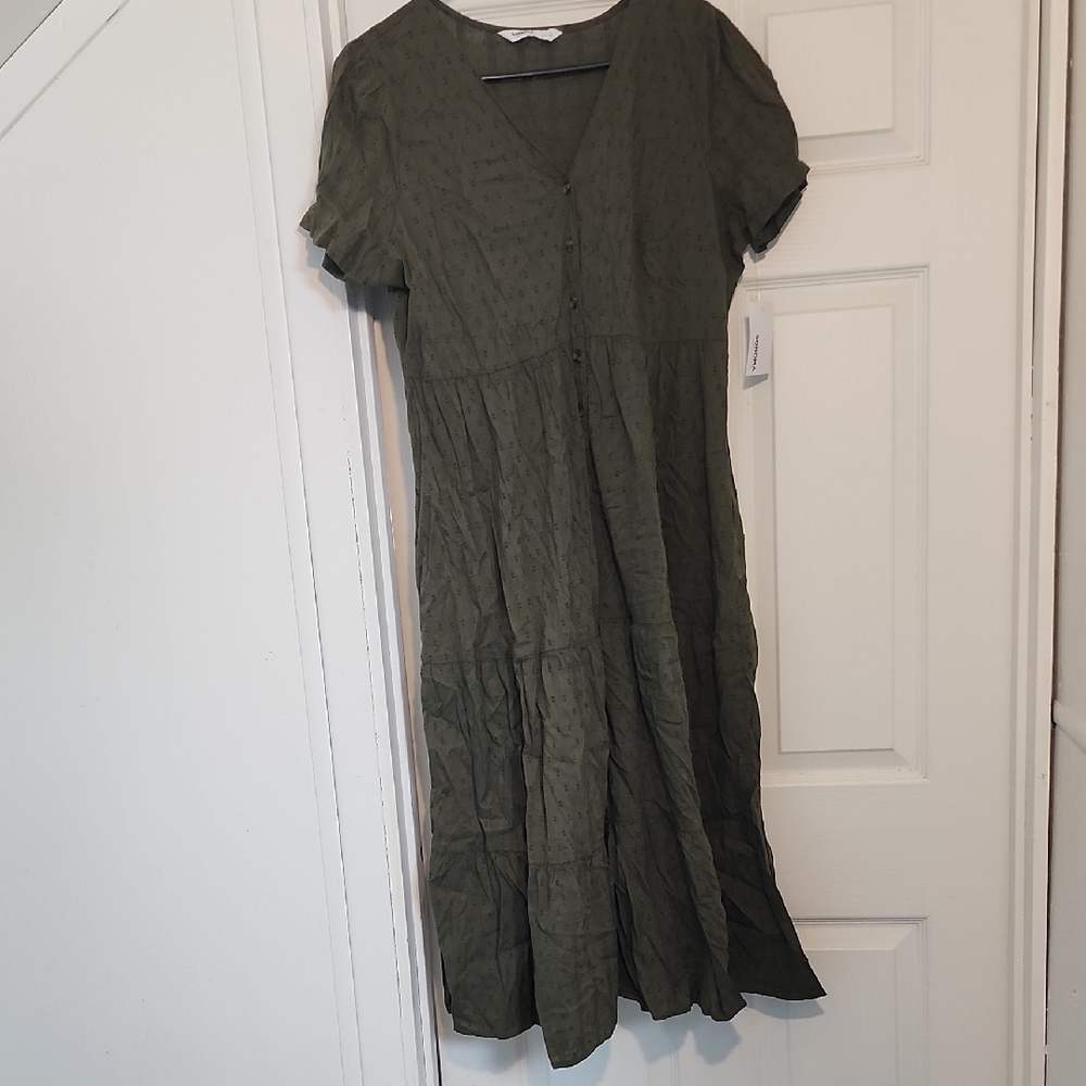 Sonoma Forest Green Midi Dress